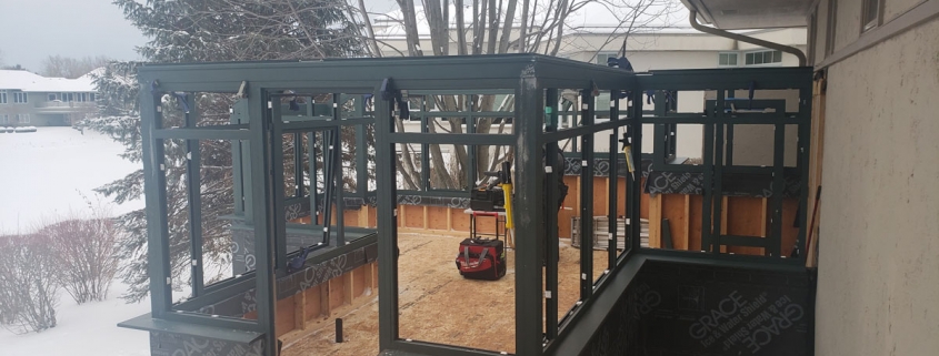 greenhouse during winter